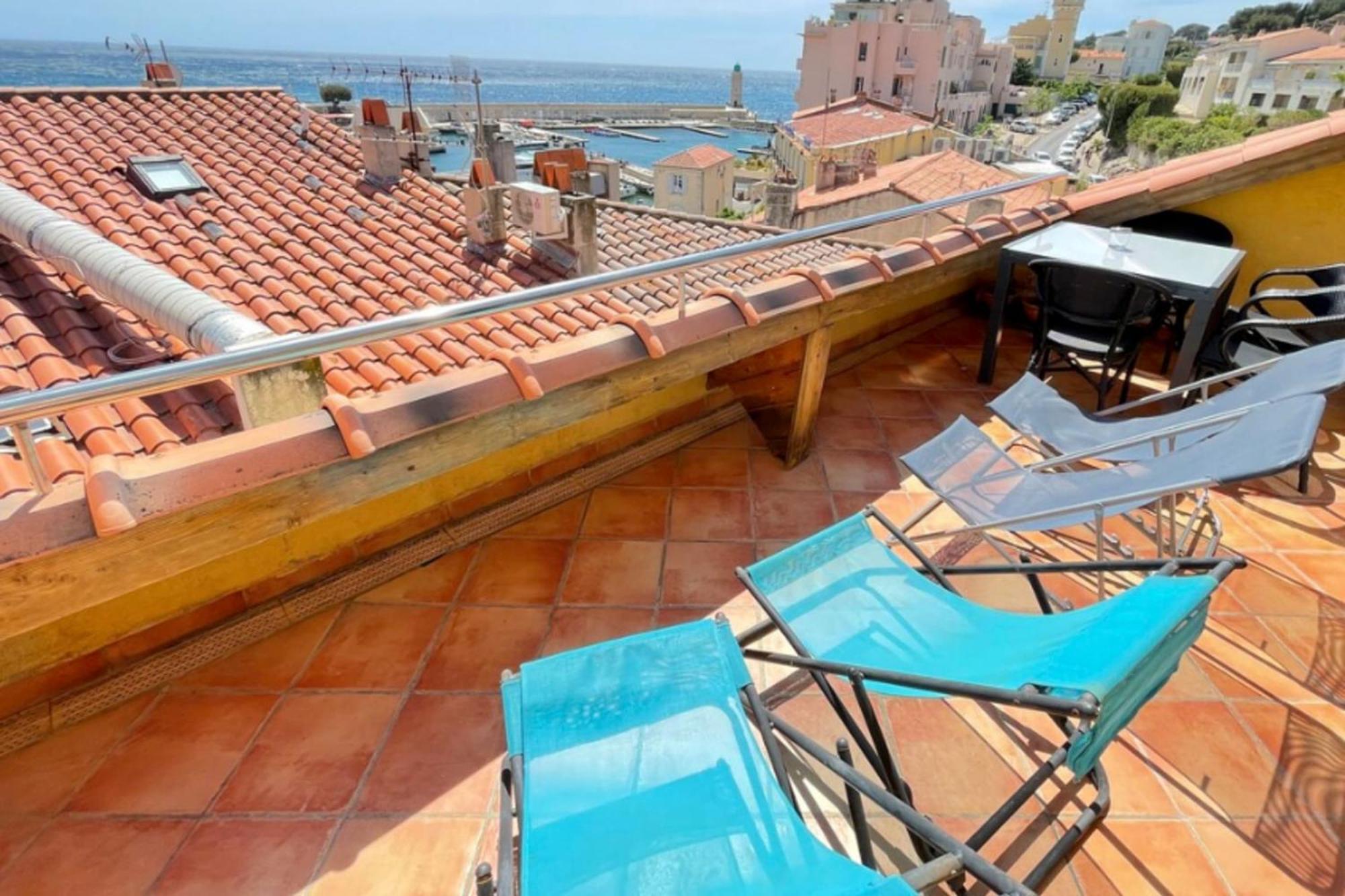 La Perle De Cassis - Terrace With Sea View Apartment Exterior foto